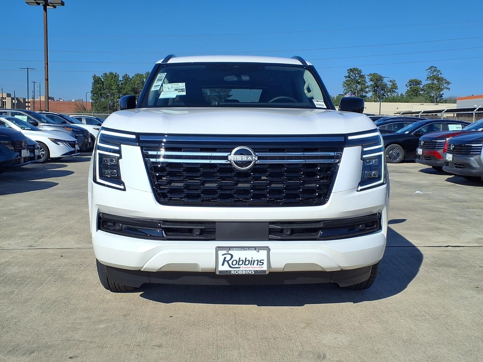 2026 Nissan Armada SV White at Robbins Nissan