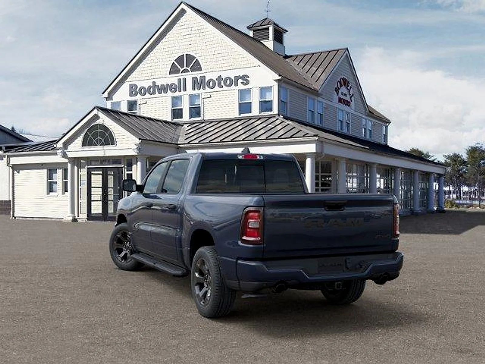 New 2026 Forged Blue Metallic Exterior Paint RAM Express Crew Cab 4x4 5