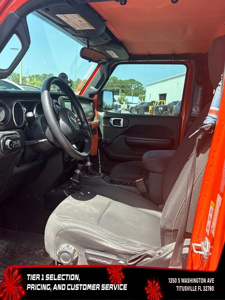 Used 2018 Orange Jeep Unlimited Sport image 5