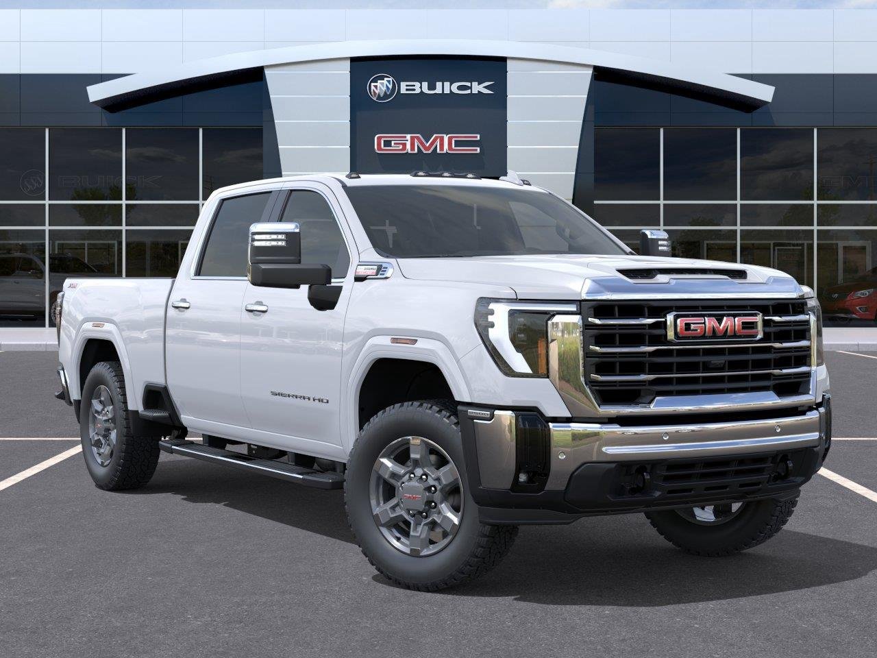 New 2026 Glacier White Tricoat GMC SLT image 7