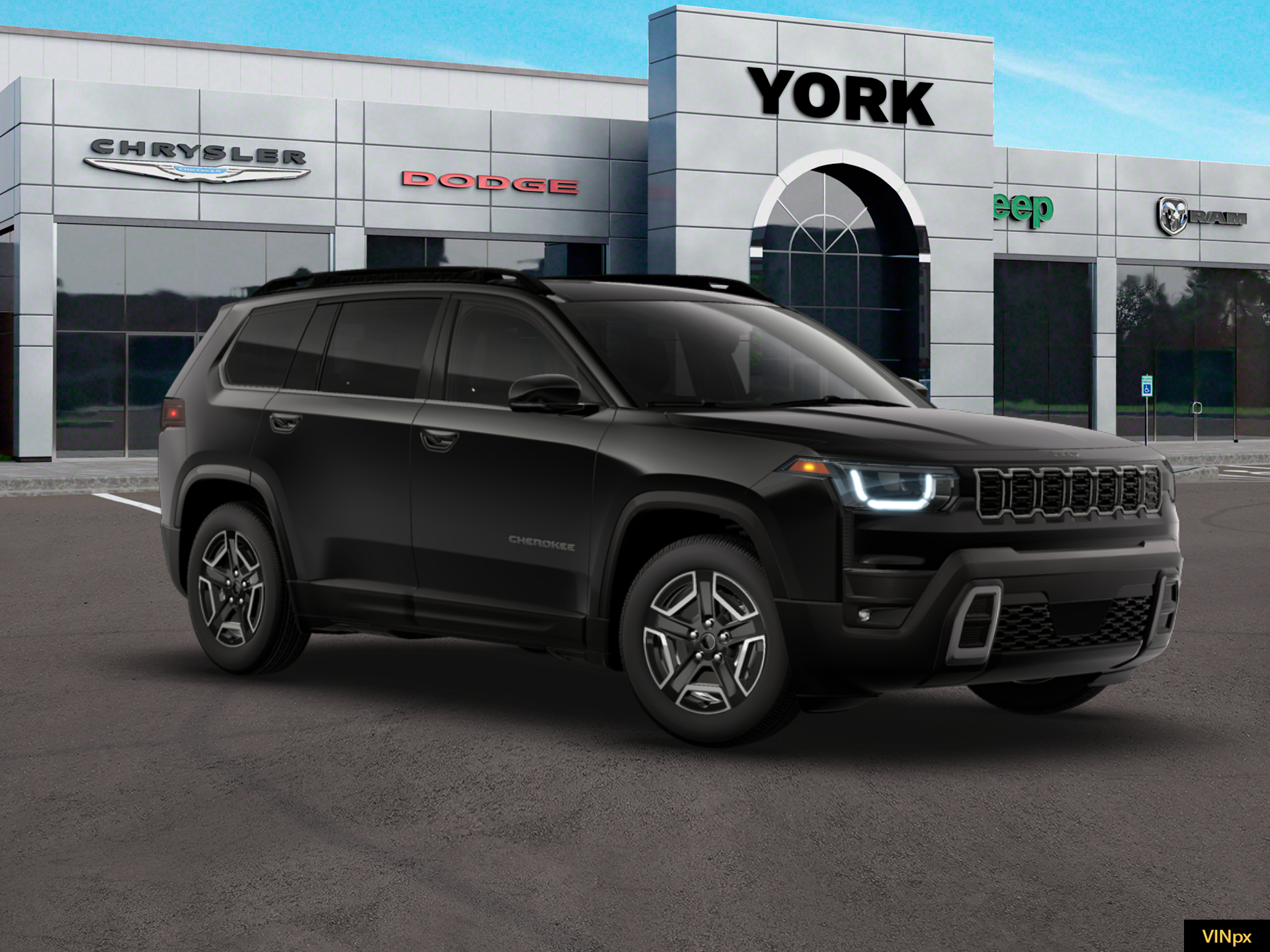 New 2026 Diamond Black Crystal Pearlcoat Jeep Laredo image 11