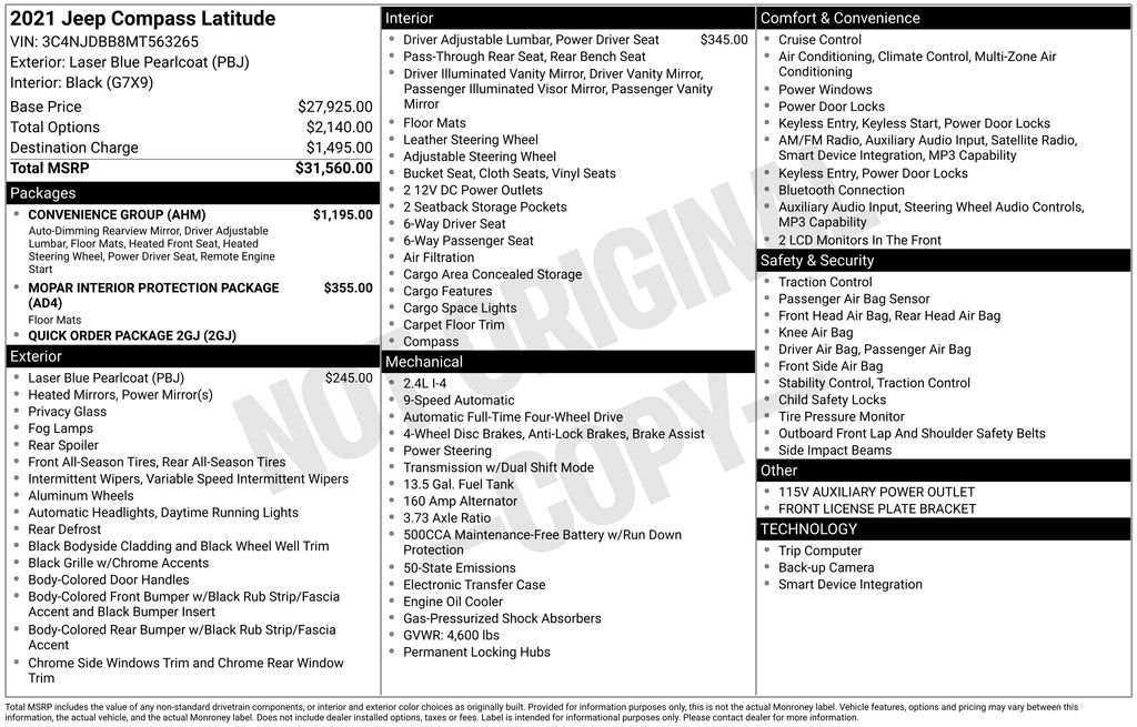 2021 Jeep Compass Latitude 4X4's photo