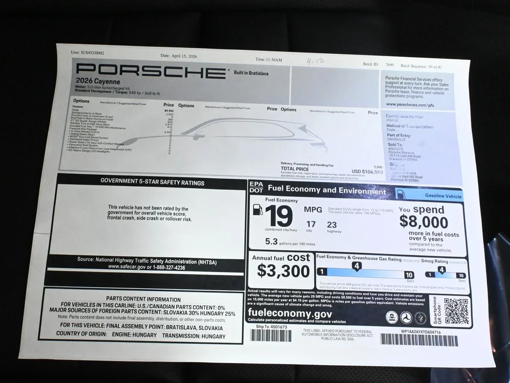 New 2026 Grey Porsche  image 41