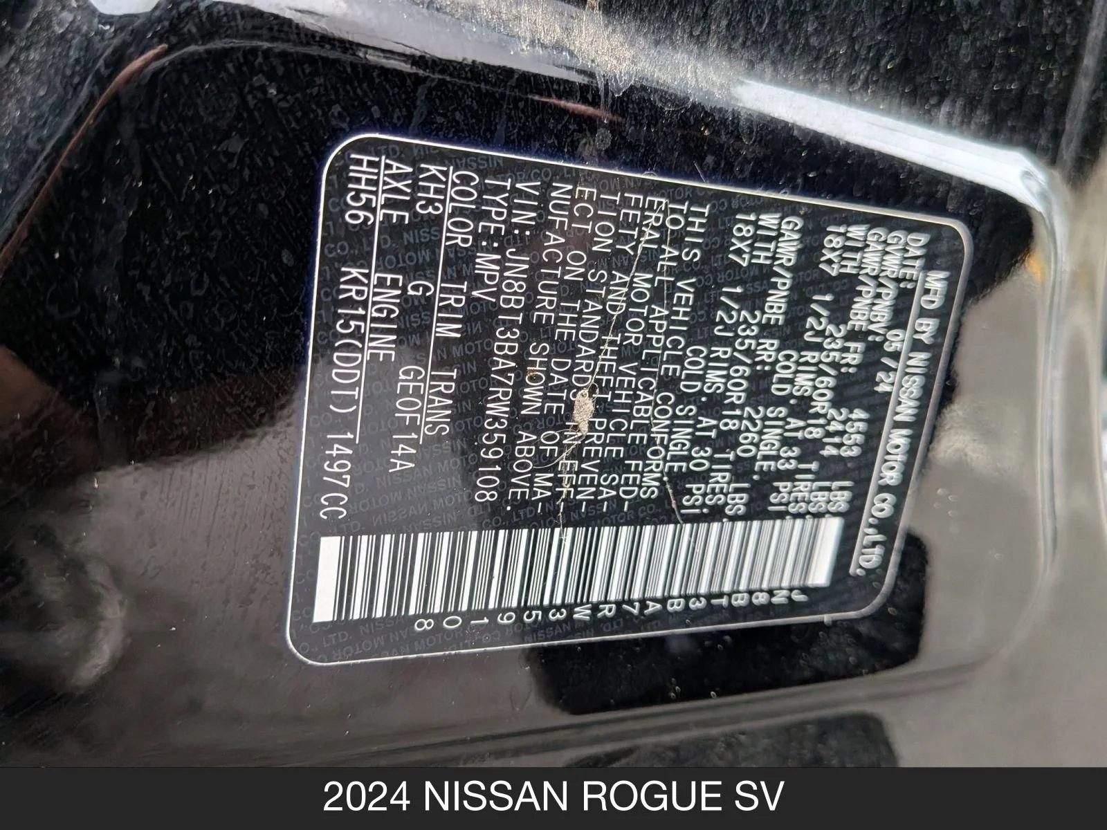 Used 2024 Super Black Nissan SV image 26