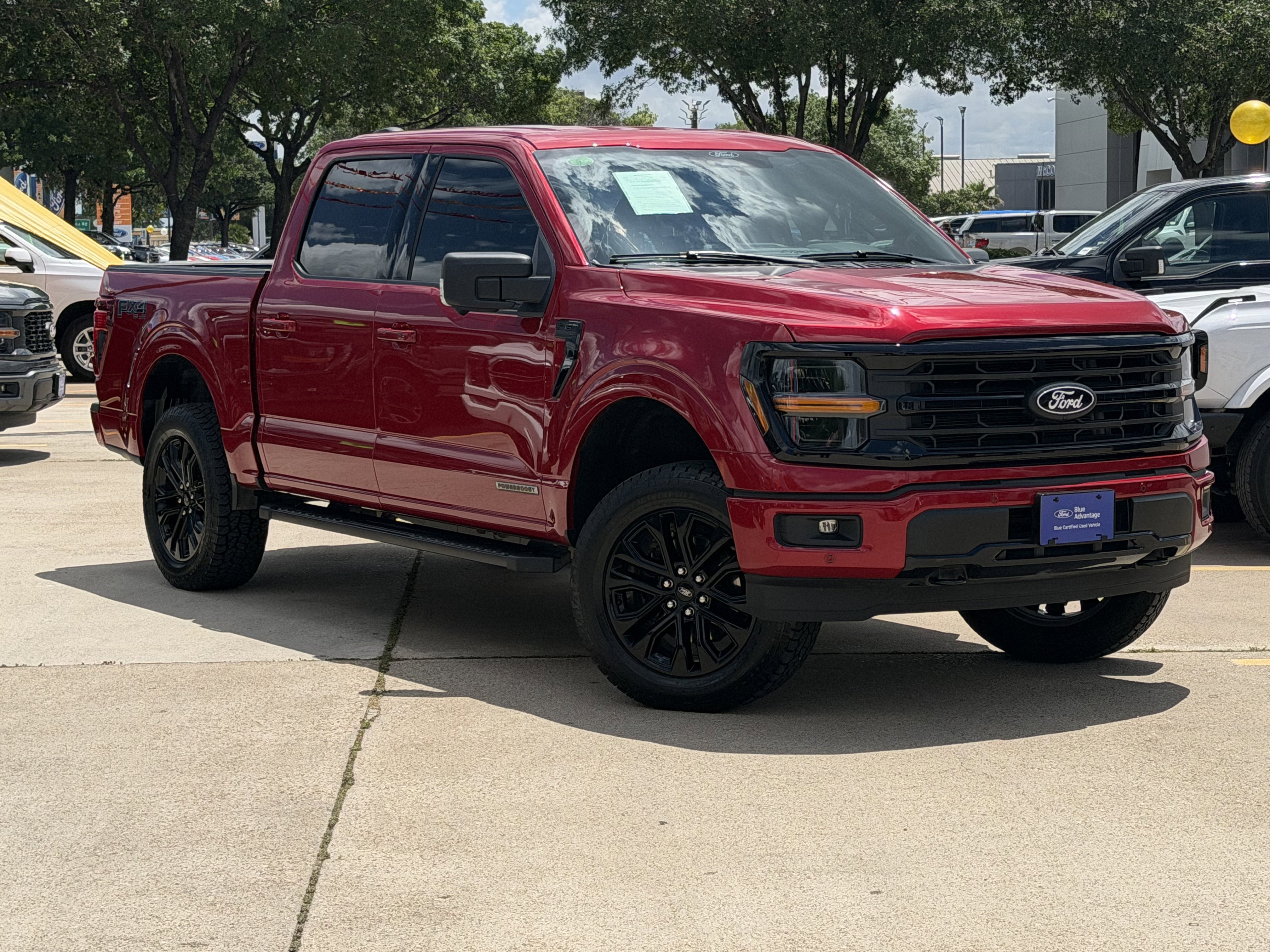 Used 2024 Rapid Red Metallic Tinted Clearcoat Ford XLT image 1