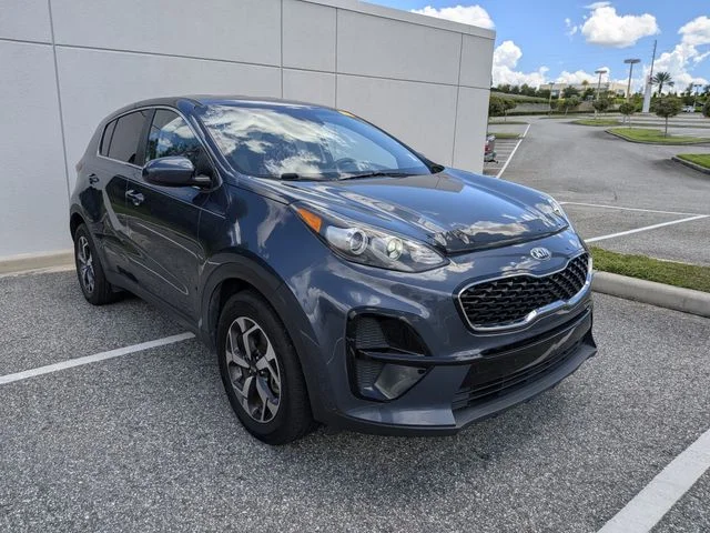 Used 2021 Blue Kia LX image 1
