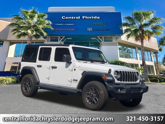 Used 2025 White Jeep Sport S image 1