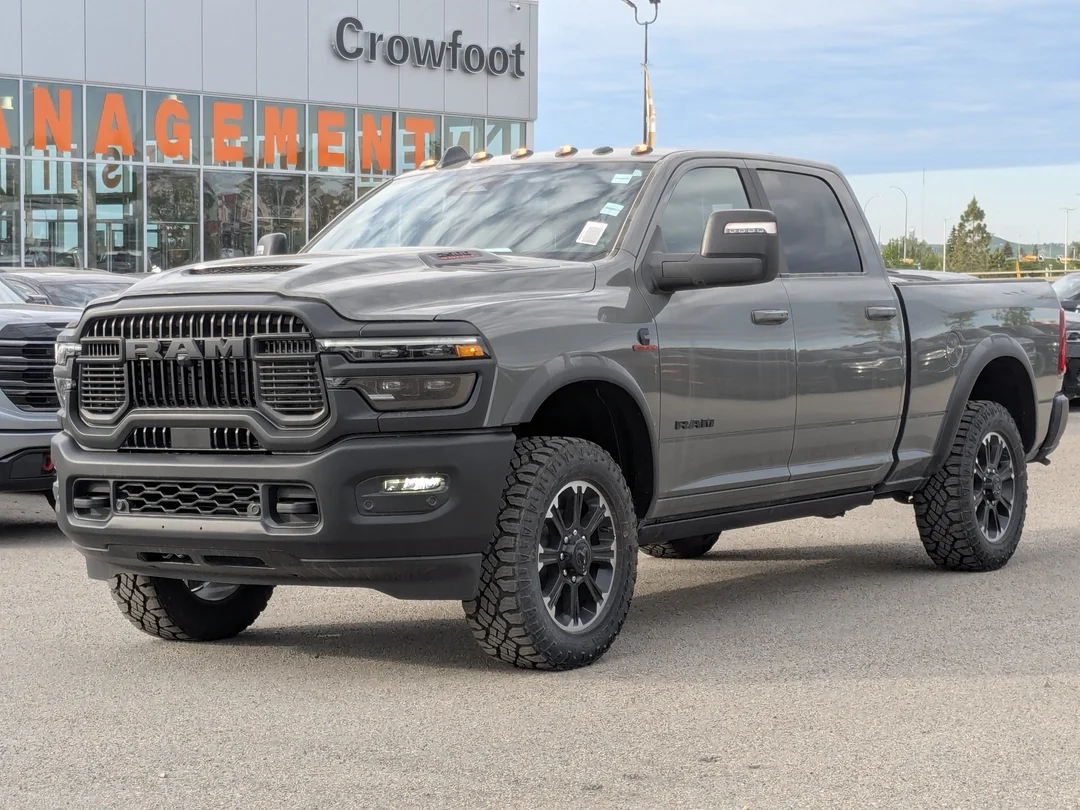 New 2026 Grey RAM Rebel - - 6.7L HO Diesel - Level 2 Pkg w/ 14.4 Screen - Rear Auto-Level Air Susp & More! image 4