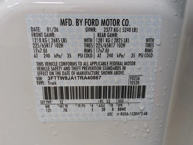 New 2026 Oxford White Ford XLT image 23