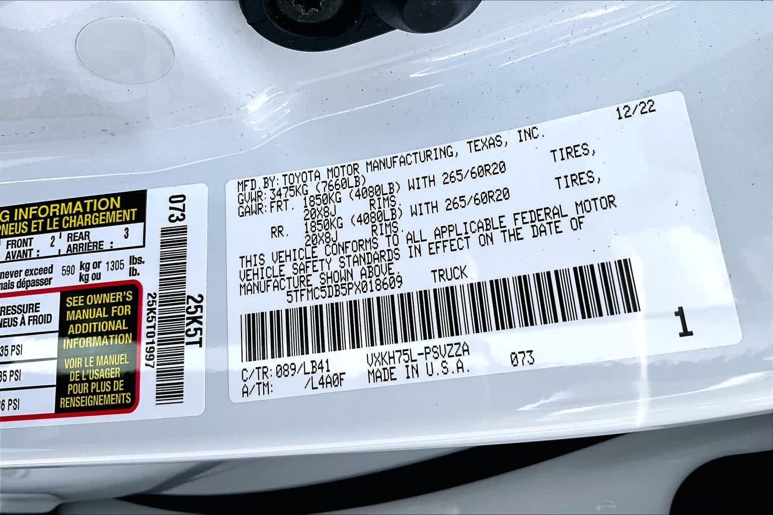 Used 2023 Wind Chill Pearl Toyota 1794 Edition Hybrid image 37