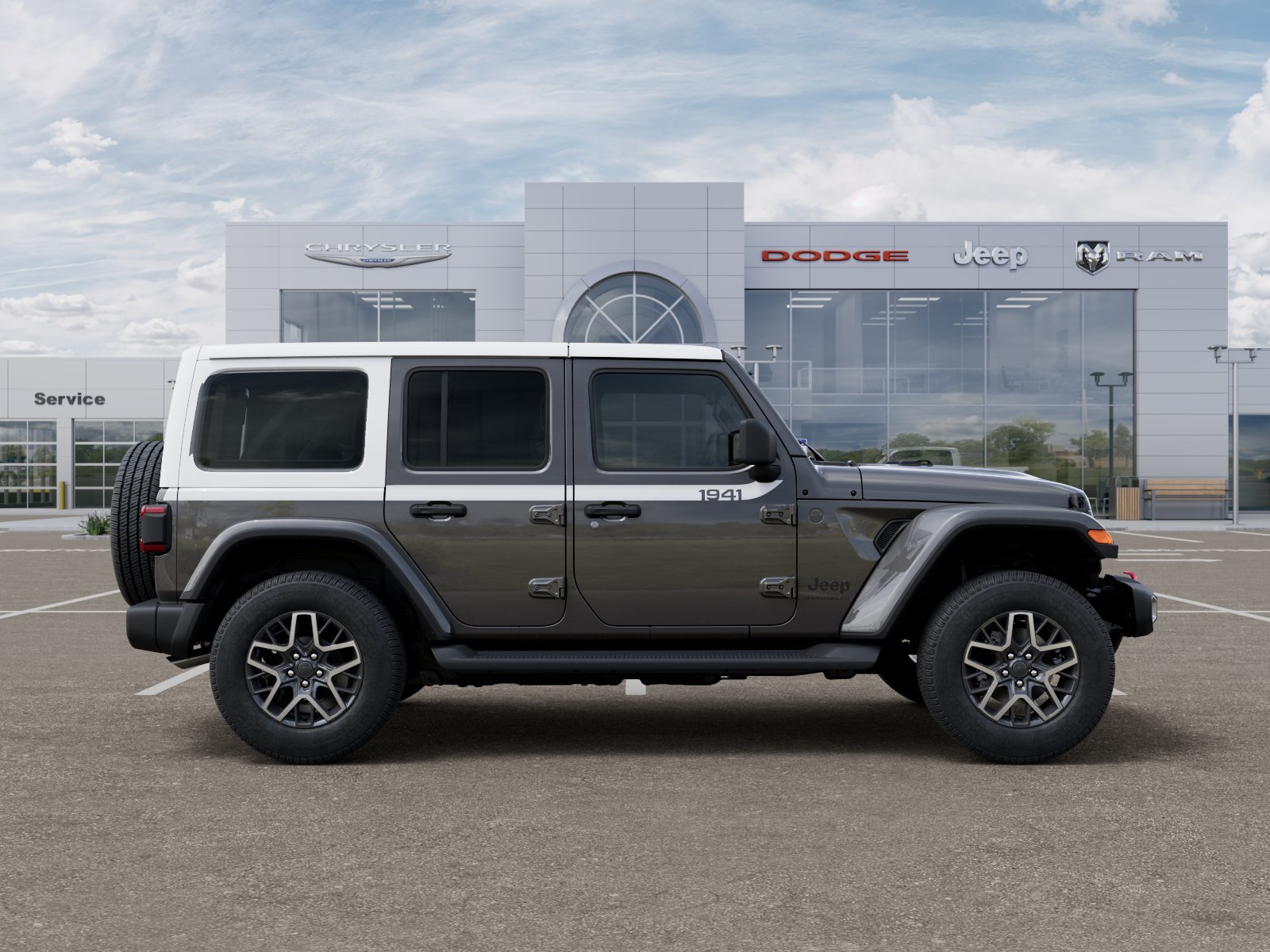New 2026 Granite Crystal Metallic Clear-Coat Exterior Paint Jeep Sahara image 48