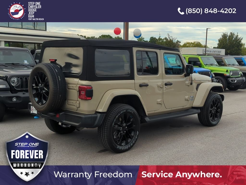 Used 2022 Beige Jeep Unlimited Sahara 4xe image 6