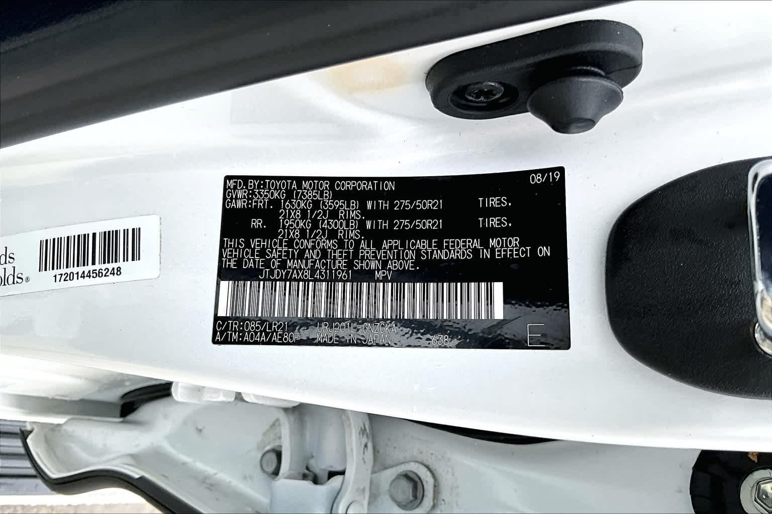 Used 2020 Eminent White Pearl Lexus  image 34