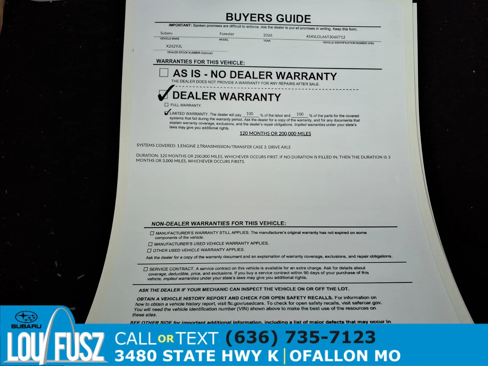 Used 2026 Crystal Black Silica Subaru Wilderness image 36