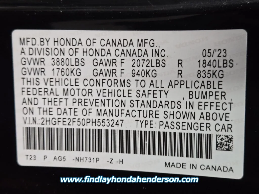 Certified Used 2023 Crystal Black Pearl Honda Sport image 13