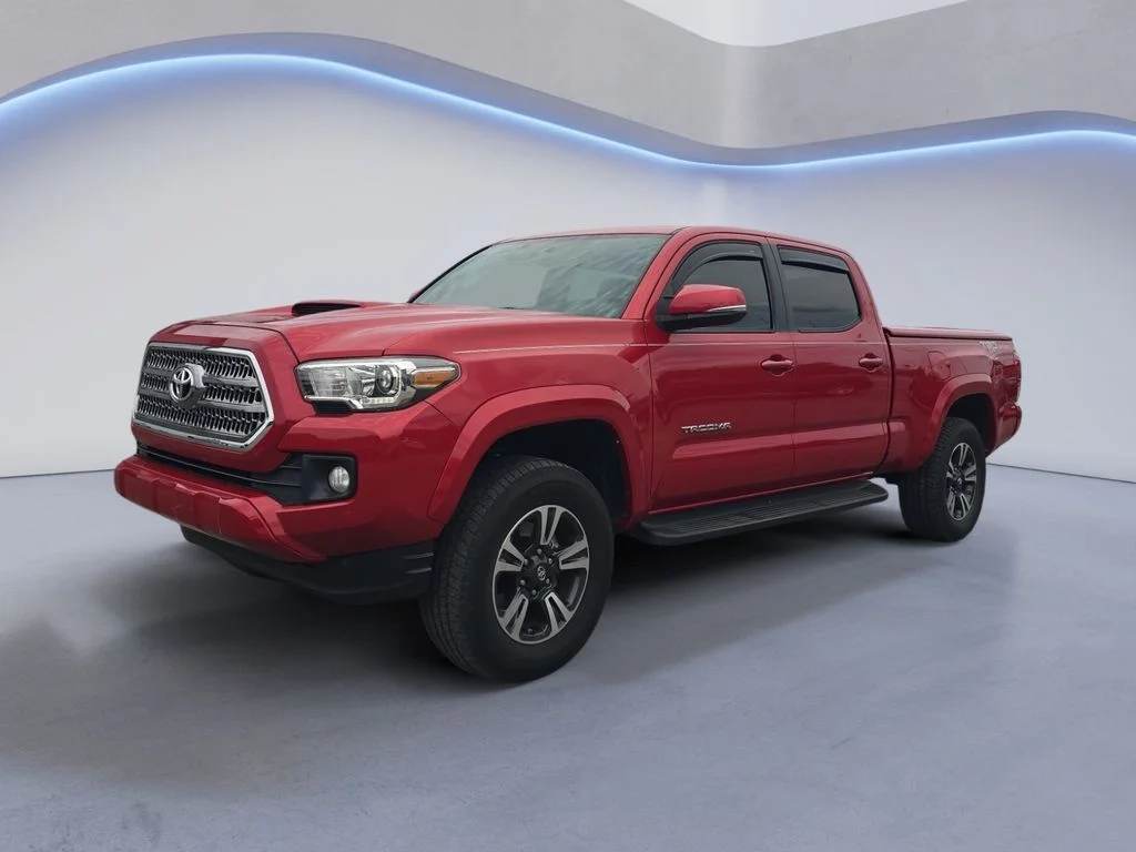 Used 2017 Barcelona Red Metallic Toyota TRD Sport image 1