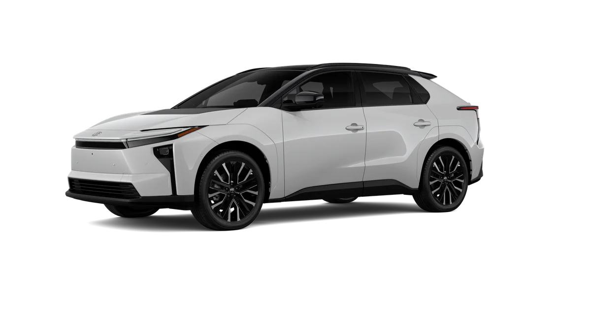 New 2027 Wind Chill Pearl with Midnight Black Metallic roof Toyota Limited image 2