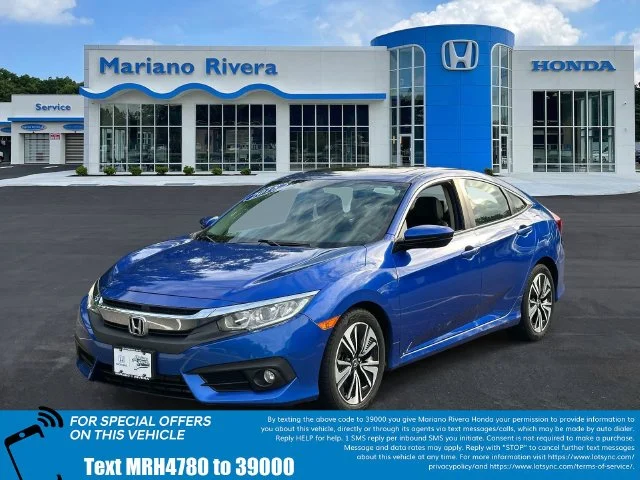 Certified 2018 Honda Civic EX-L with VIN 2HGFC1F71JH644780 for sale in Port Jefferson Station, NY