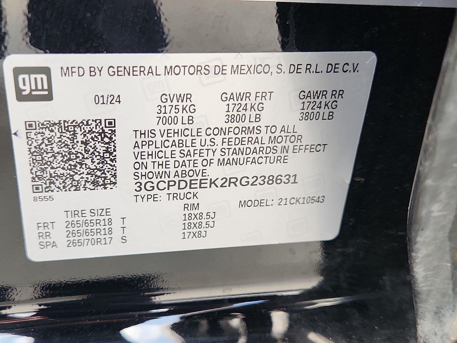 Used 2024 Black Chevrolet RST image 32