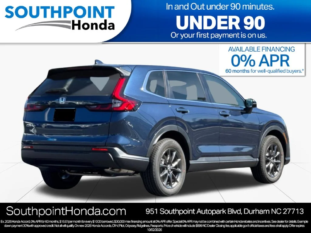 New 2027 Canyon River Blue Metallic Honda EX-L image 3
