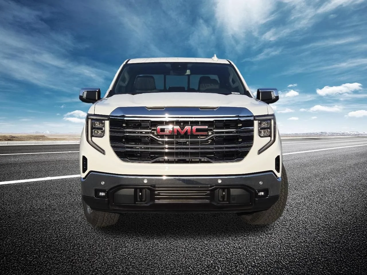 New 2026 Glacier White Tricoat GMC SLT image 16