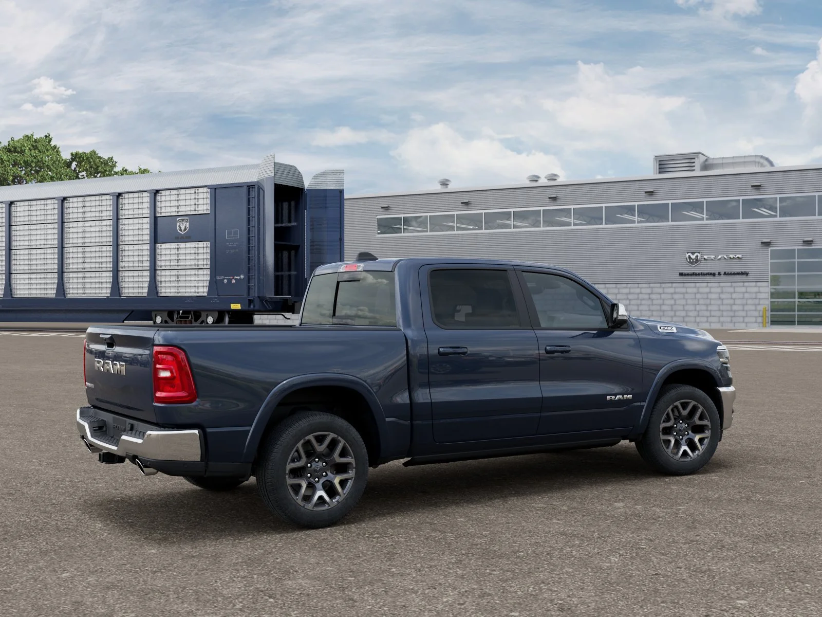 New 2027 Forged Blue Metallic Exterior Paint RAM LARAMIE image 2
