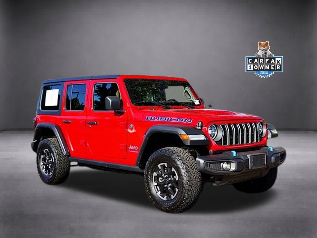Used 2025 Red Jeep Rubicon 4xe image 1