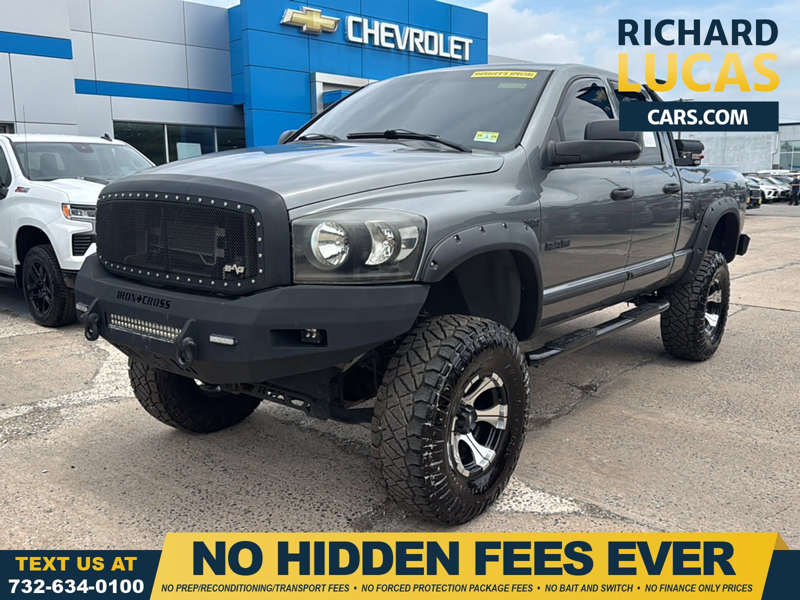 Mineral Gray Metallic 2008 Dodge RAM 1500 Pickup Truck Four-Wheel Drive 