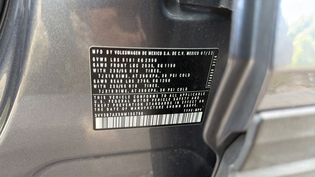 Certified Used 2022 Gray Volkswagen 2.0T SE image 25
