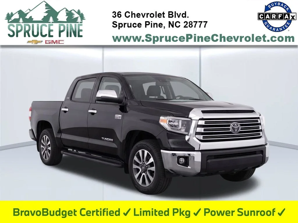 Certified Used 2021 Black Toyota Limited image 1