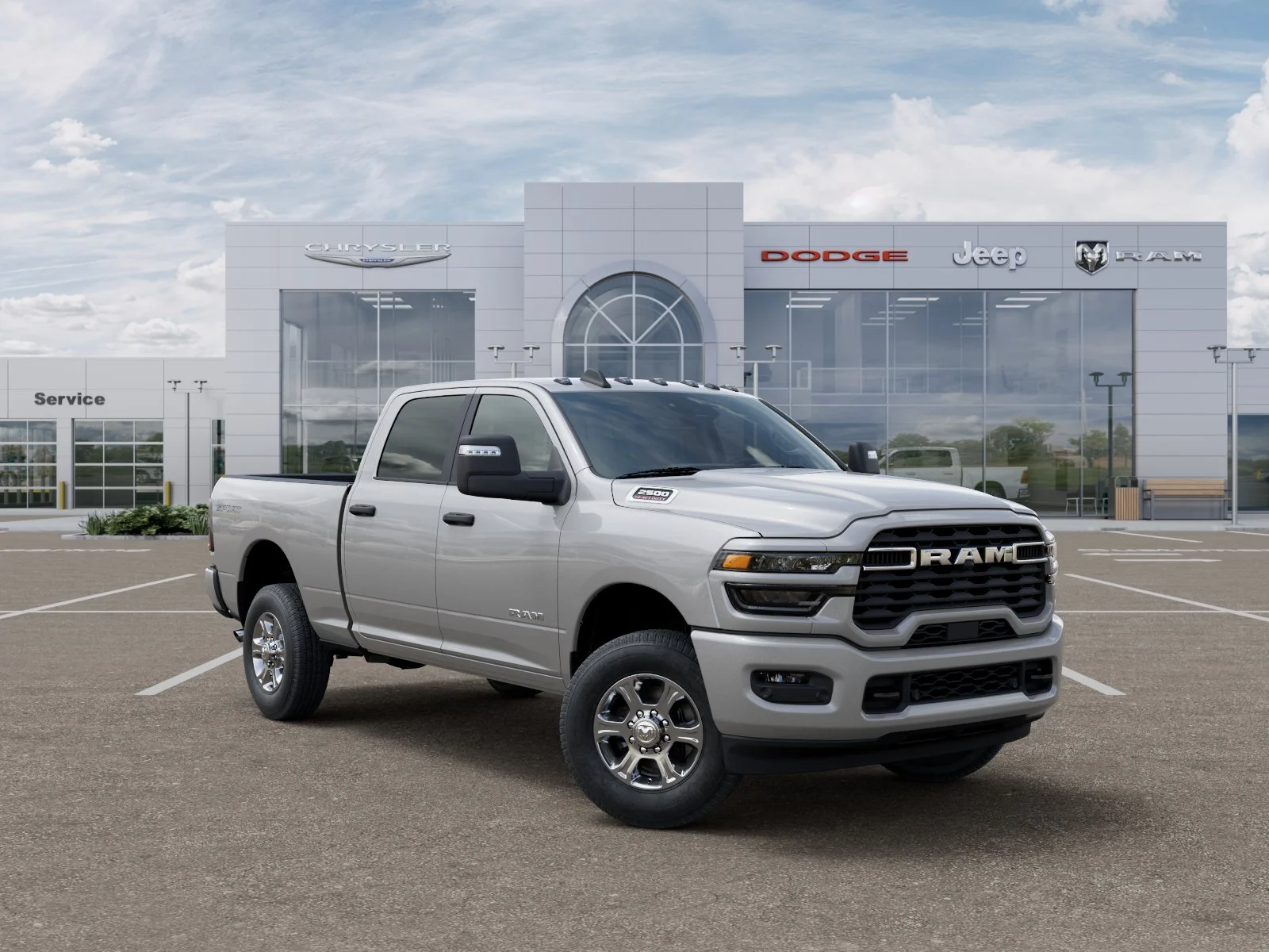 New 2026 Silver-Zynith Exterior Paint RAM Big Horn image 34