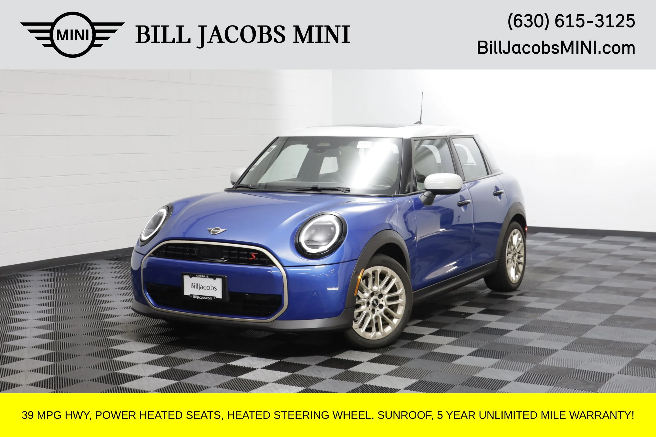 Certified Used 2025 Blue Metallic MINI Signature Plus image 1