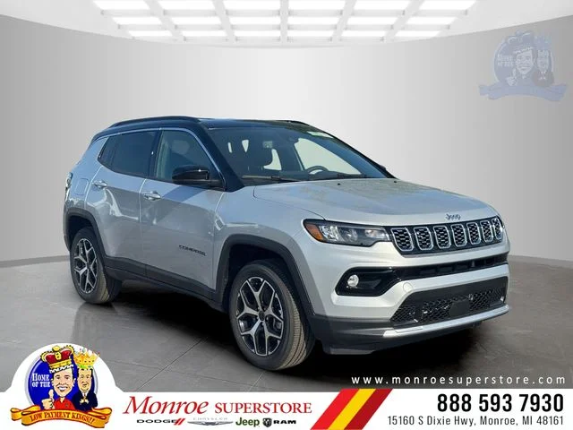 New 2026 Silver Zynith Metallic Clear-Coat Exterior Paint Jeep Limited image 1