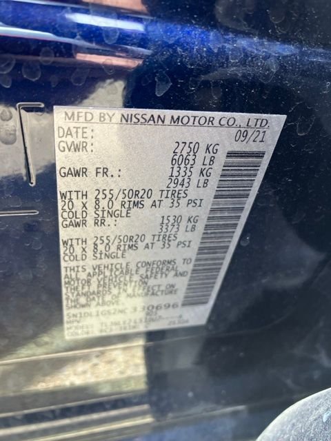 Used 2022 Blue INFINITI Sensory image 14