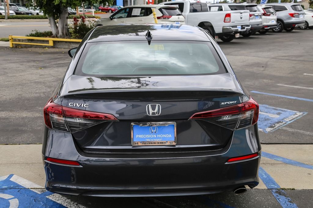 Certified Used 2025 Meteorite Gray Metallic Honda 4D SPORT image 6