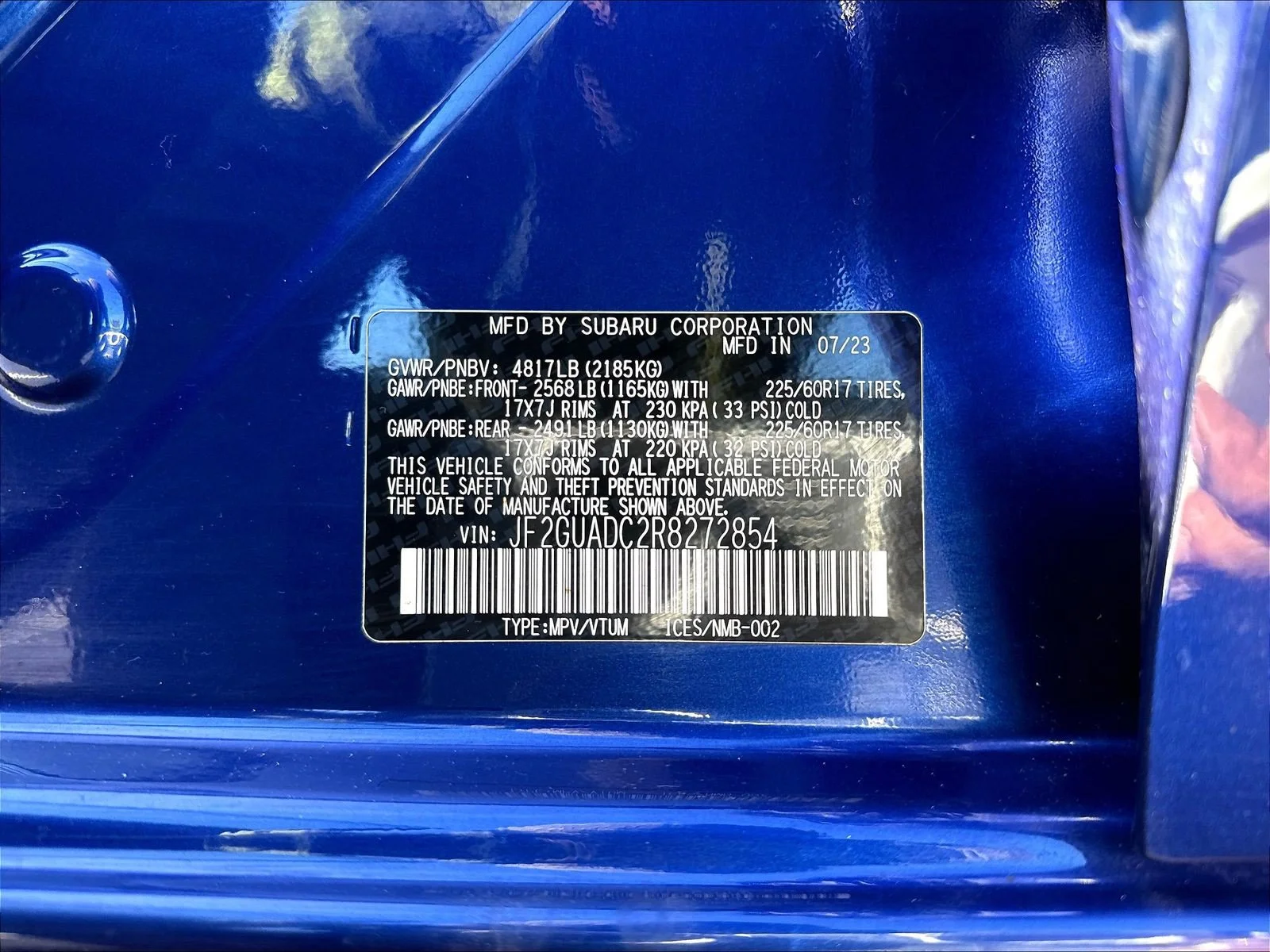 Used 2024 Sapphire Blue Pearl Subaru Premium image 21
