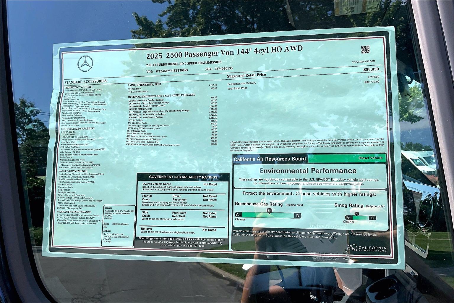 New 2025 Jet Black Mercedes-Benz Passenger 144 WB image 28