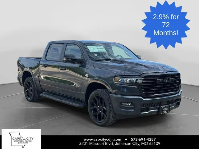 New 2026 Forged Blue Metallic Exterior Paint RAM Laramie image 1