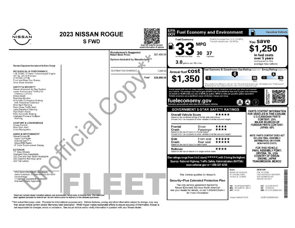 Used 2023 Glacier White Nissan S image 33