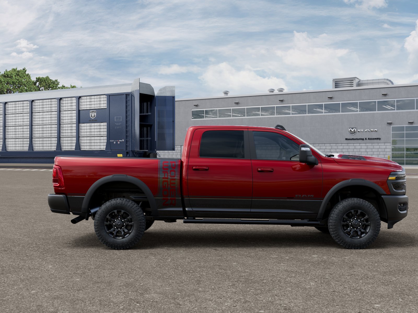 New 2026 Molten Red Pearl-Coat Exterior Paint RAM POWER WAGON image 12