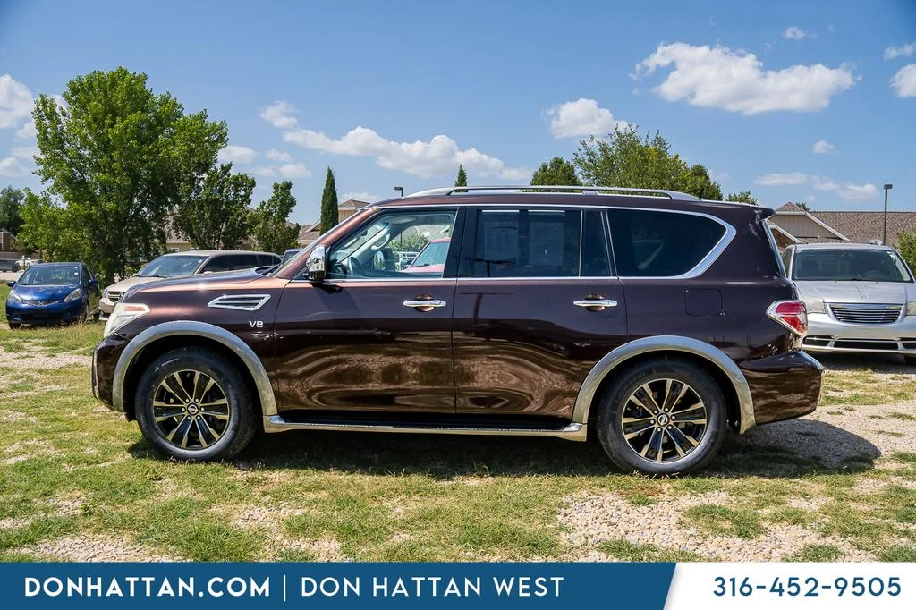Used 2017 Nissan Armada Platinum with VIN JN8AY2NE5H9704414 for sale in Park City, KS