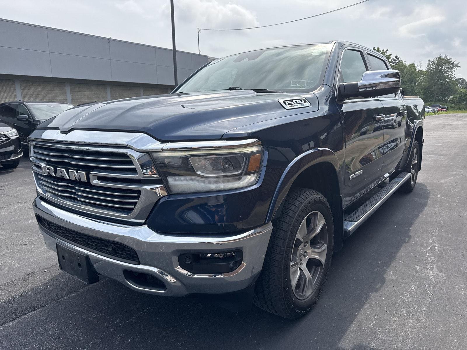 Used 2021 Patriot Blue Pearlcoat Ram Laramie image 3