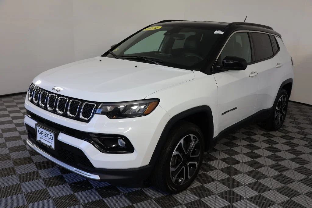 Used 2024 Bright White Clearcoat Jeep Limited image 4