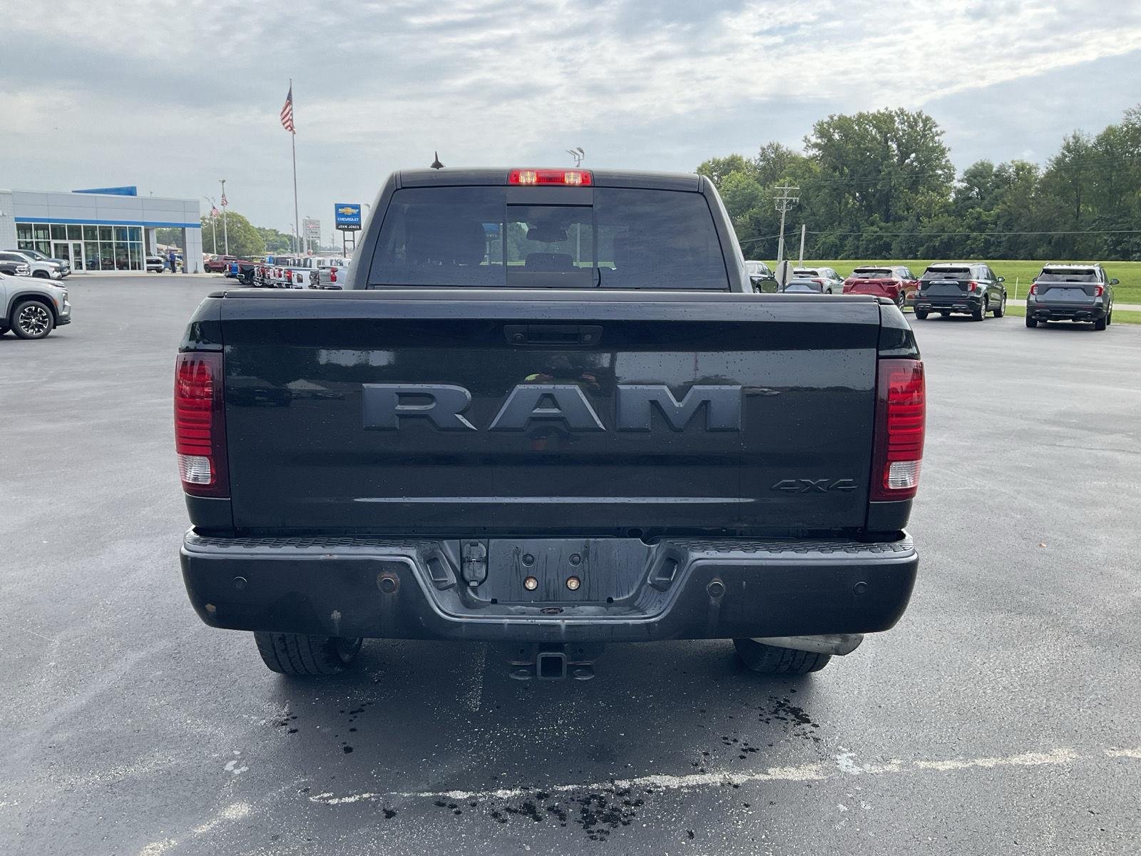 Used 2018 Brilliant Black Crystal Pearlcoat Ram Night image 7