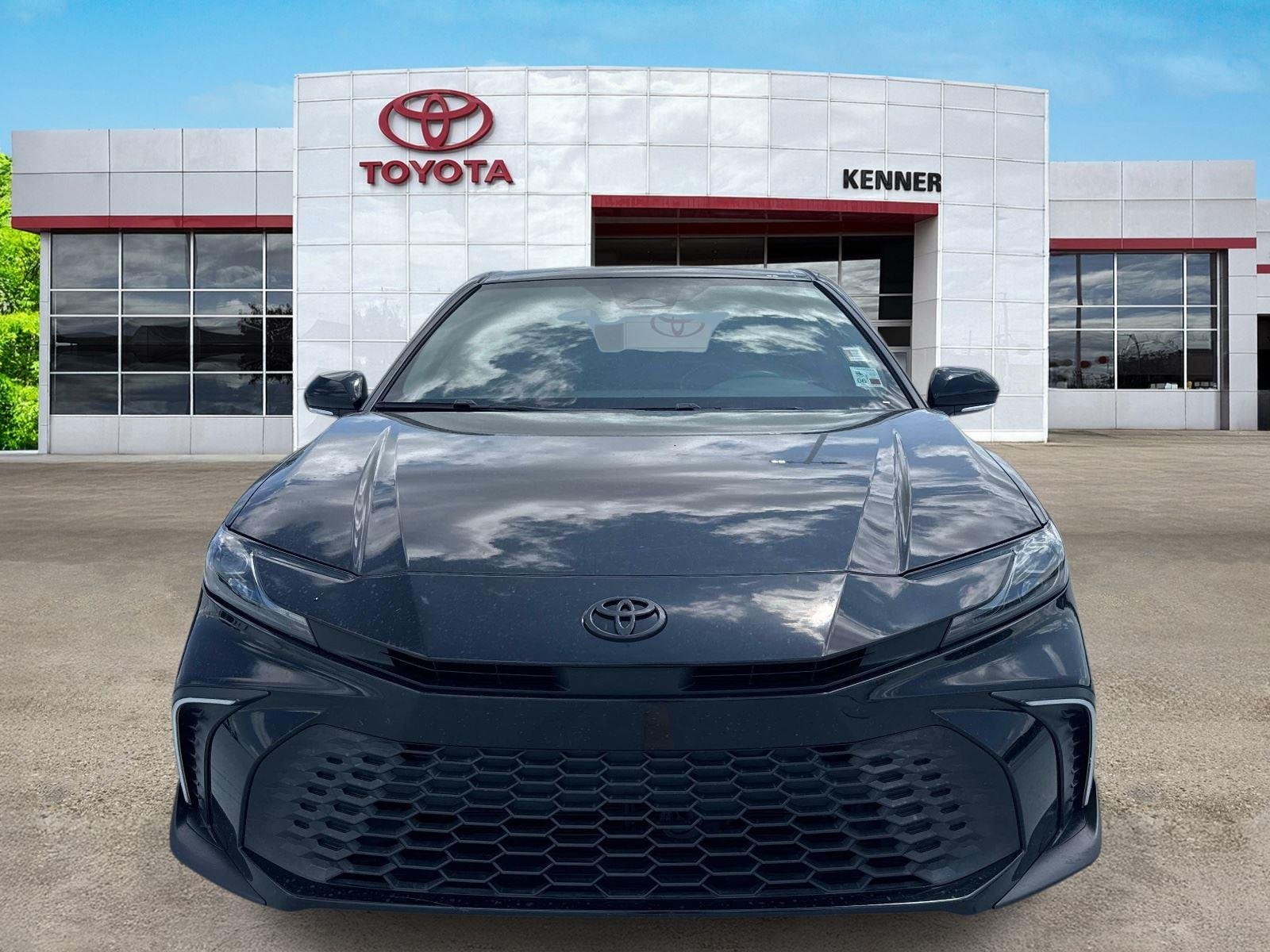 Used 2025 Midnight Black Metallic Toyota SE image 2