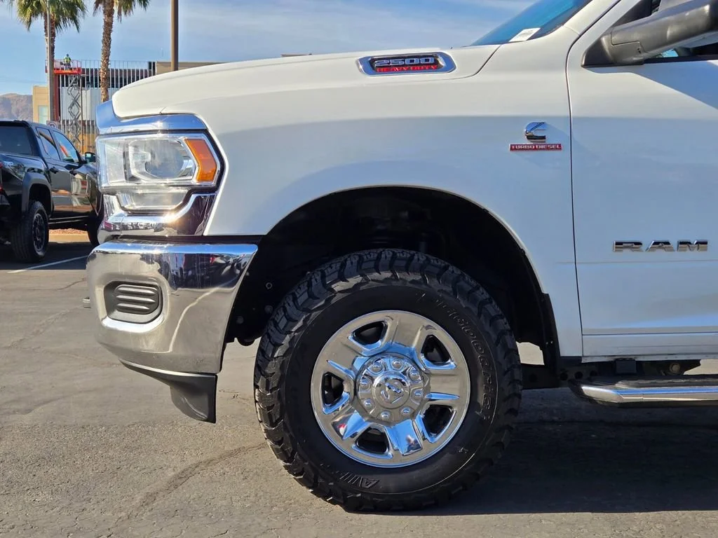 Used 2022 Bright White Clea Ram Big Horn image 9