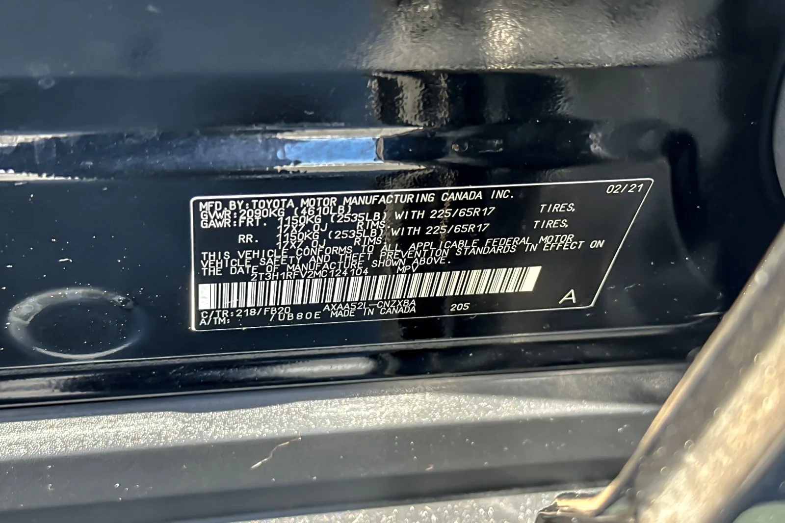 Used 2021 MIDNIGHT BLACK Toyota LE image 26