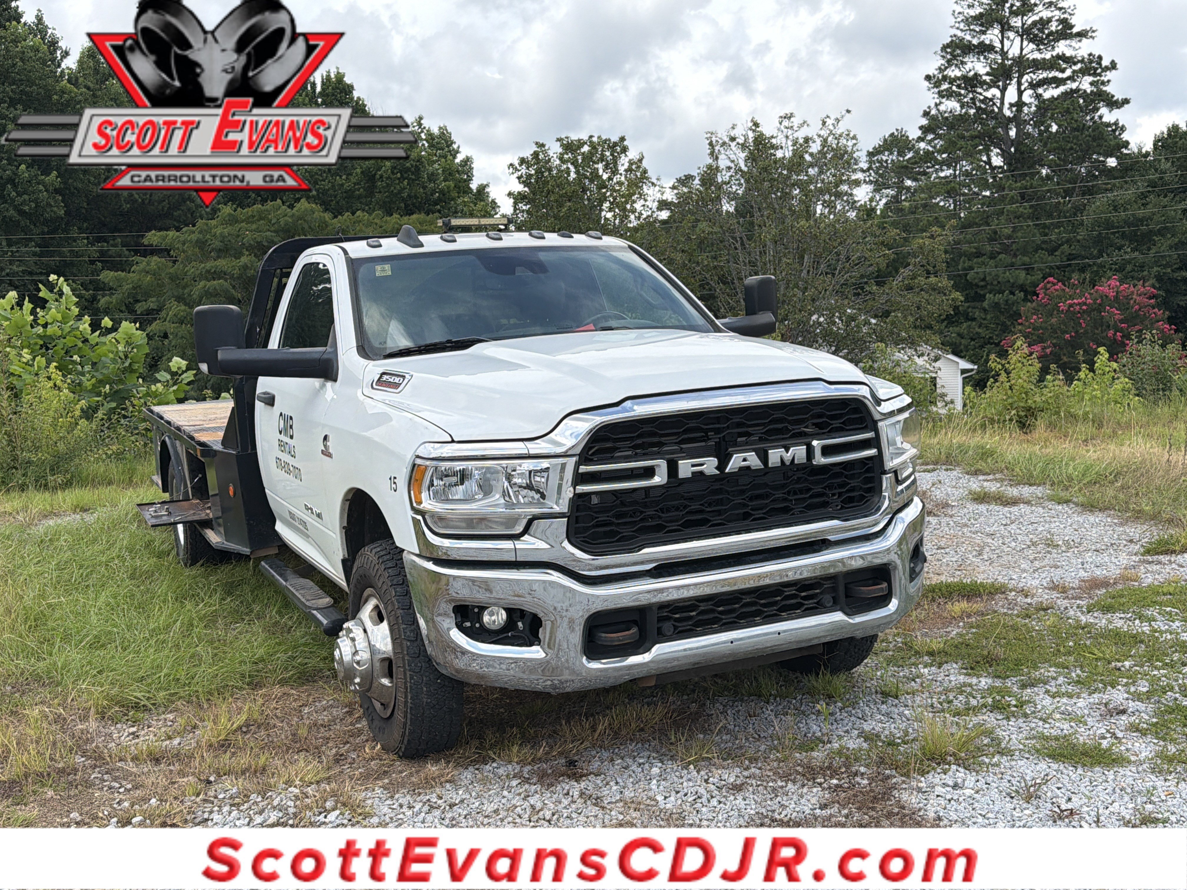 Used 2022 Bright White Clearcoat Ram Tradesman image 1
