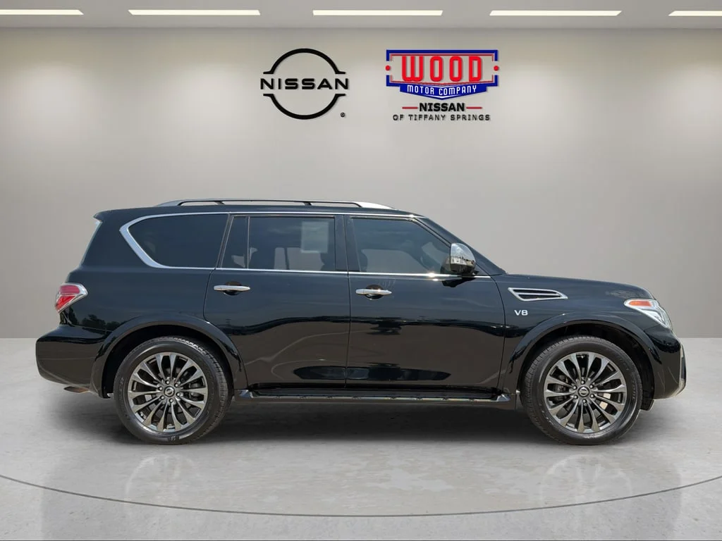 Certified Used 2020 Super Black Nissan Platinum image 2