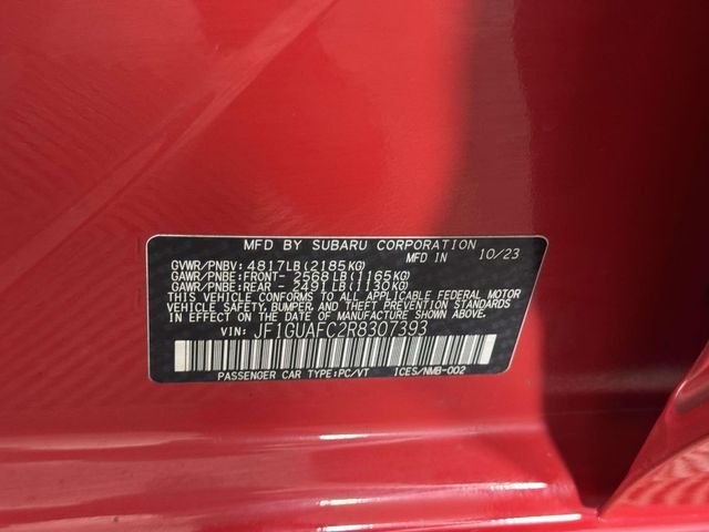 Certified Used 2024 Pure Red Subaru Sport image 16